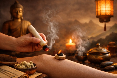 moxa, moxaterápia, keleti módszer, akupunktúra